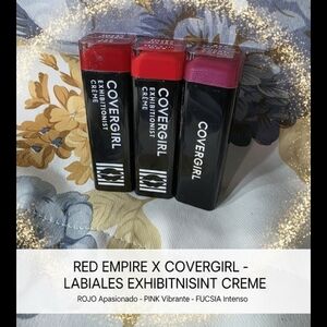 COVERGIRL Lipstick Trio - Red, Pink, Fuchsia
